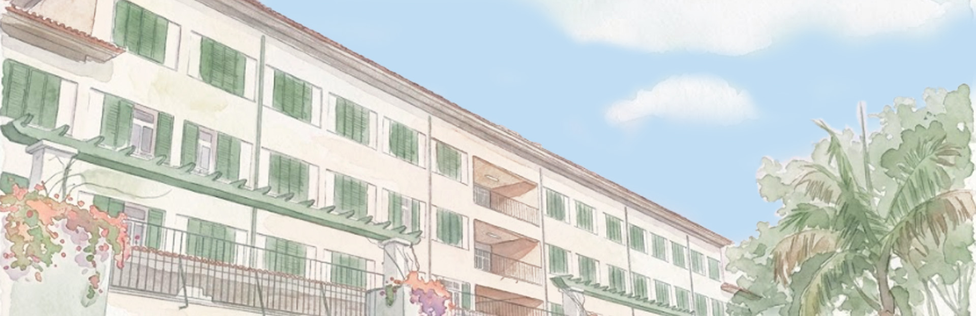 Ilustração da Escola Dr. Horácio Bento de Gouveia